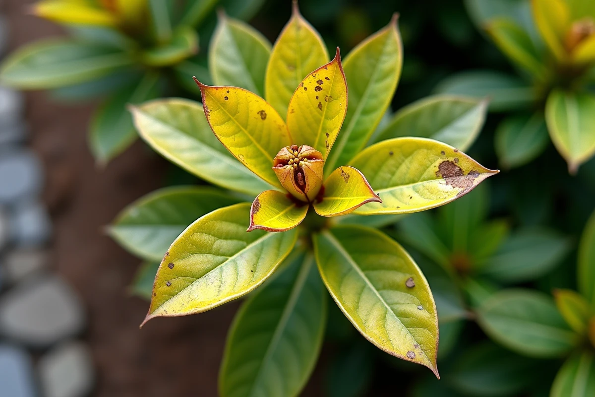 Gros plan sur des feuilles d